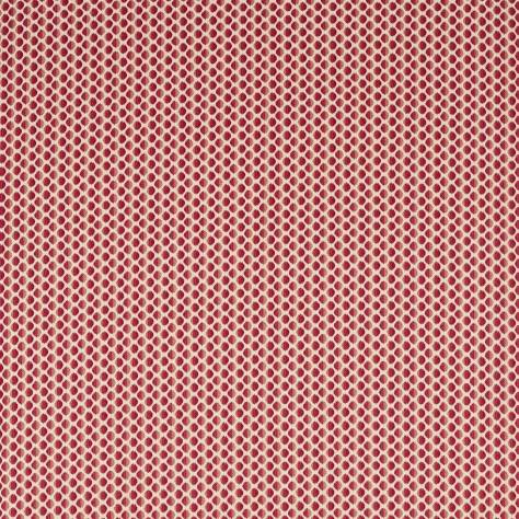 Zoffany Arcadian Weaves Seumour Spot Fabric - Crimson - ZARW333366 - Image 1