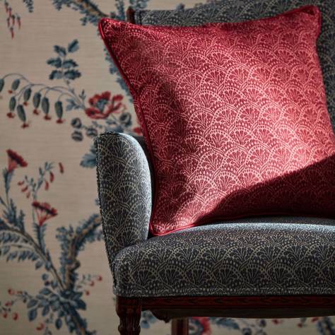 Zoffany Arcadian Weaves Tudor Damask Fabric - Indigo - ZARW333368 - Image 4