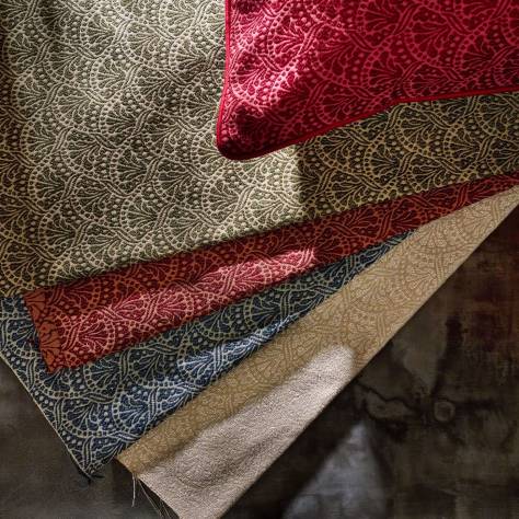Zoffany Arcadian Weaves Tudor Damask Fabric - Crimson - ZARW333371 - Image 4