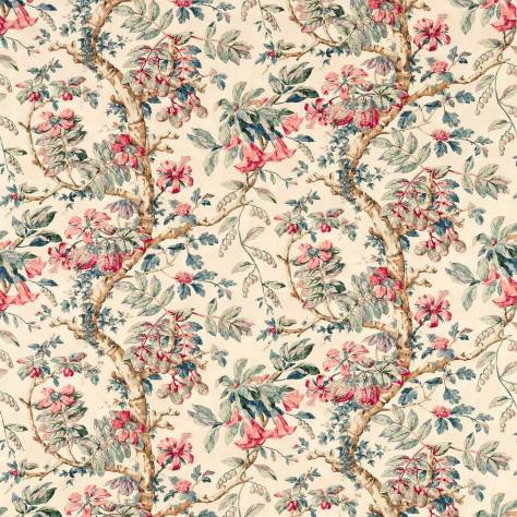Zoffany Arcadian Thames Fabrics Coromandel Print Fabric - Indigo - ZART322759 - Image 1