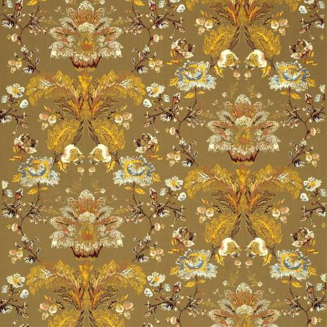 Zoffany Tespi Prints & Weaves Fabrics Stitch Damask Fabric - Antique - ZTES331213 - Image 1