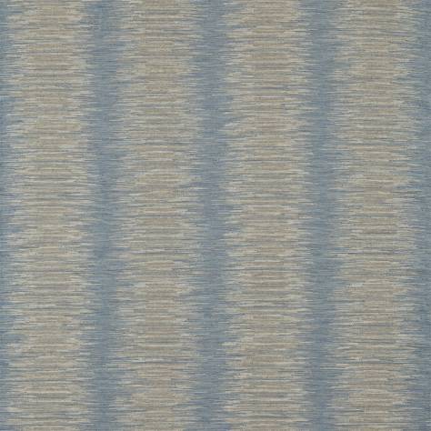 Zoffany Jaipur Weaves Chirala Fabric - Soft Blue/Linen - ZJAI331648