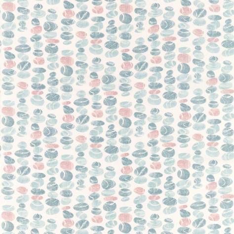Sanderson Home Port Isaac Fabrics Stacking Pebbles Fabric - Sky/Blush - DCOA226497 - Image 1