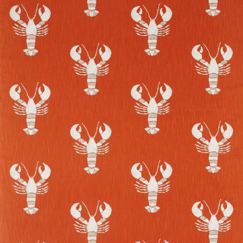 Sanderson Home Port Isaac Fabrics Cromer Fabric - Rust - DCOA226506 - Image 1