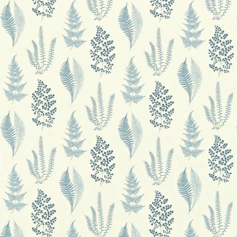 Sanderson Home Maycott Prints Fabrics Angel Ferns Fabric- Indigo - DMAY221927