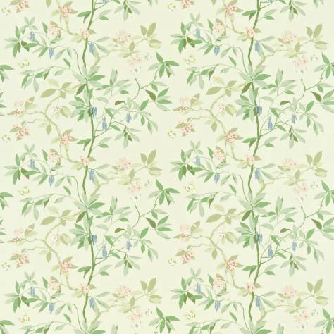 Sanderson Home Maycott Prints Fabrics Cherry Bough Fabric - Rose/Cream - DMAY221946 - Image 1