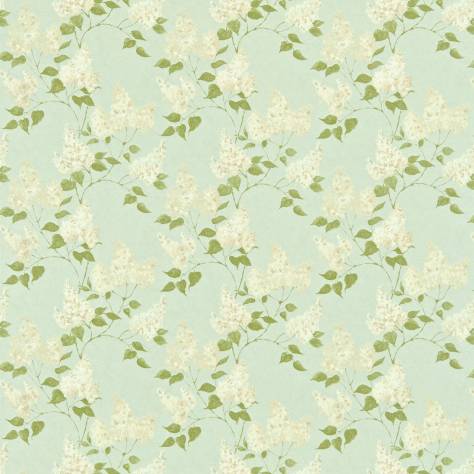 Sanderson Home Maycott Prints Fabrics Lilacs Fabric - Duckegg/Ivory - DMAY221961