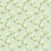 Lilacs Fabric - Duckegg/Ivory