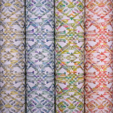 Fibre Naturelle  Marrakesh Fabrics Marrakesh Fabric - Aqua - MARR02 - Image 3