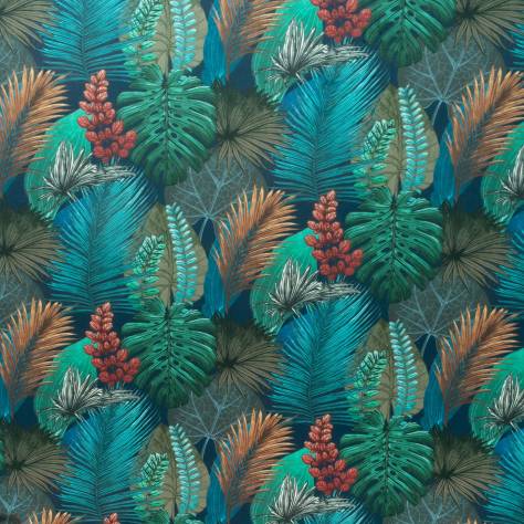 Fibre Naturelle  Rainforest Fabrics Rainforest Fabric - Kingfisher - RAI/01 - Image 1