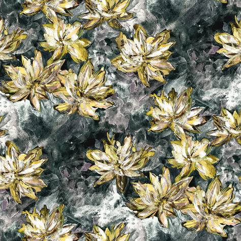 Fibre Naturelle  Waterlily Fabrics Waterlily Fabric - Grey - WAT/03 - Image 1