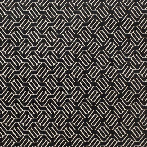 Camengo Beauregard Fabrics Douves Fabric - Noir - 41390559