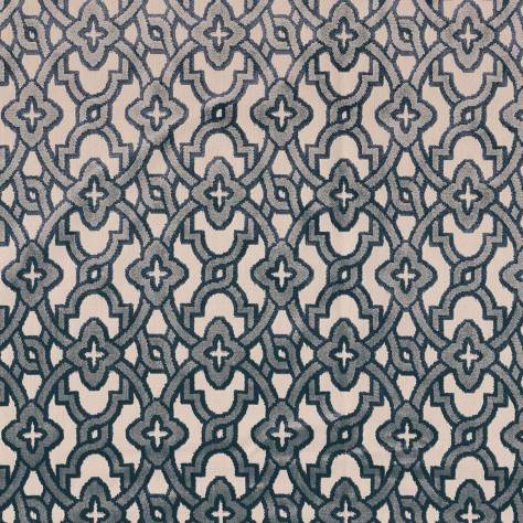 Camengo Rainbow 3 Fabrics Montaigu Fabric - Bleu - A42950218
