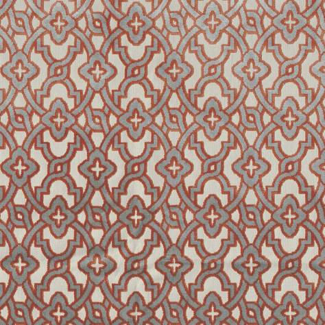 Camengo Rainbow 3 Fabrics Montaigu Fabric - Terracotta - A42950357