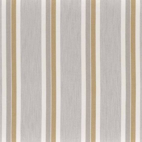 Camengo Bruges Stripe Fabrics Horo Fabric - Jaune - 44290372 - Image 1