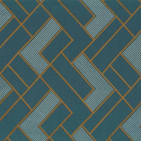 Camengo Oasis Fabrics Maui Fabric - Navy - 44200610 - Image 1