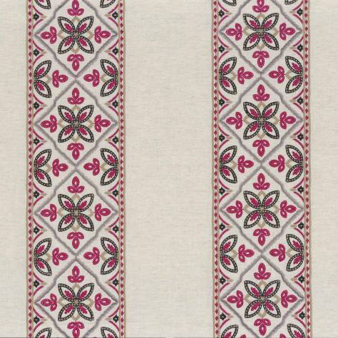 Camengo Sofia Fabrics Folk Fabric - Fuchsia - 44160411 - Image 1