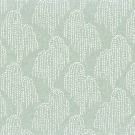 Camengo Jade Fabrics Saule Pleureur Fabric - Celadon - 46340317