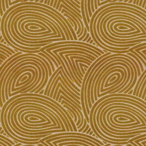 Camengo Divine Fabrics Plumage Fabric - Safran - 46730330