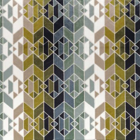 Camengo Nouvelle Orleans Fabrics Jackson Square Fabric - Jaune - 46770194 - Image 1