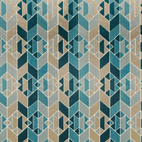 Camengo Nouvelle Orleans Fabrics Jackson Square Fabric - Lagon - 46770207 - Image 1