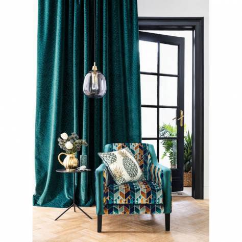Camengo Nouvelle Orleans Fabrics Nouvelle Orleans Fabric - Vert De Gris - 46780326