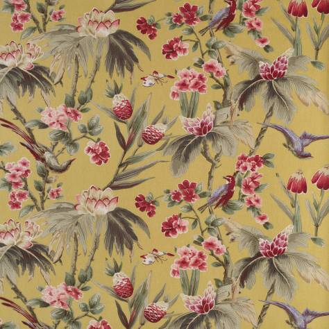 Warwick Archive Linens  Sandringham Fabric - Saffron - SANDRINGHAMSAFFRON
