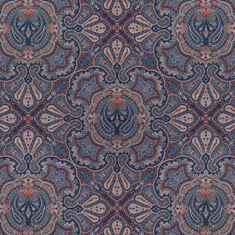 Warwick Mesopotamia Fabrics Khotan Fabric - Cerulean - KHOTANCERULEAN