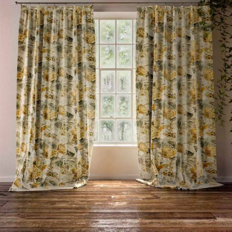 Warwick Medley Fabrics Botanica Fabric - Mustard - BOTANICAMUSTARD - Image 3