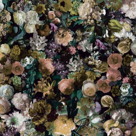 Warwick Medley Fabrics Flowerbomb Velluto Fabric - Vert - FLOWERBOMBVELLUTOVERT - Image 2