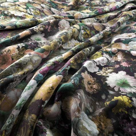 Warwick Medley Fabrics Flowerbomb Velluto Fabric - Vert - FLOWERBOMBVELLUTOVERT