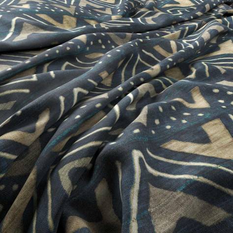 Warwick Medley Fabrics Kuba Fabric - Indigo - KUBAINDIGO - Image 1