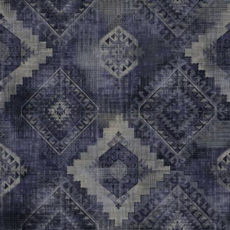 Warwick Medley Fabrics Soumakh Fabric - Indigo - SOUMAKHINDIGO - Image 2