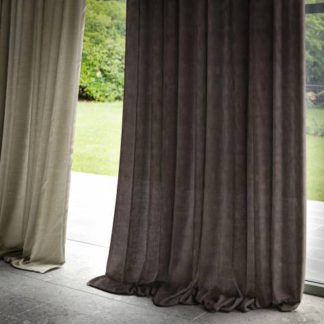 Warwick Stonewashed Linens Vintage Linen Fabric - Asphalt - VINTAGELINENASPHALT