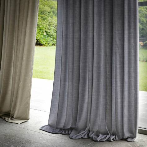 Warwick Stonewashed Linens Vintage Linen Fabric - Denim - VINTAGELINENDENIM