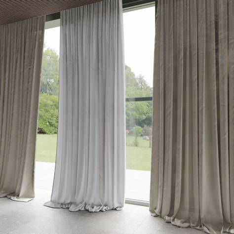Warwick Laundered Linen Fabrics Laundered Linen Fabric - Chalk - LAUNDEREDLINENCHALK