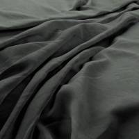 Laundered Linen Fabric - Pewter