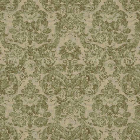 Warwick Heritage Fabrics Bowood Fabric - Olive - BOWOODOLIVE - Image 2