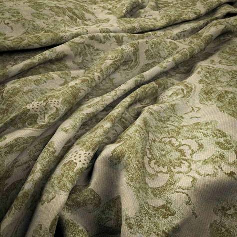 Warwick Heritage Fabrics Bowood Fabric - Olive - BOWOODOLIVE - Image 1