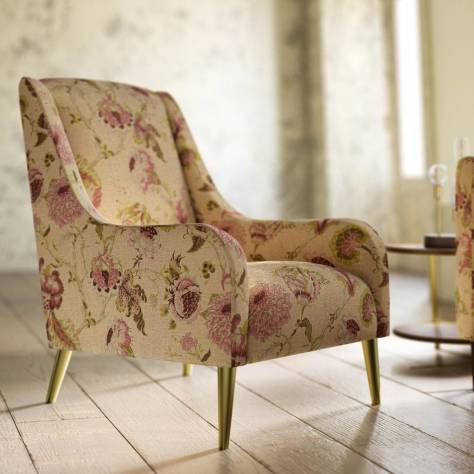 Warwick Heritage Fabrics Chatsworth Fabric - Mulberry - CHATSWORTHMULBERRY - Image 3