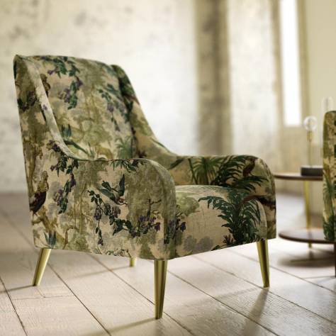 Warwick Heritage Fabrics Glyndebourne Fabric - Forest - GLYNDEBOURNEFOREST - Image 3