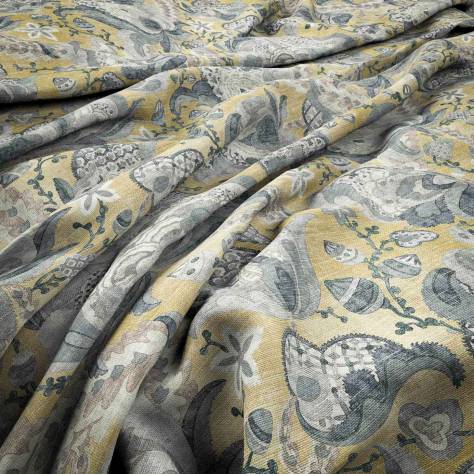 Warwick Heritage Fabrics Houghton Fabric - Saffron - HOUGHTONSAFFRON