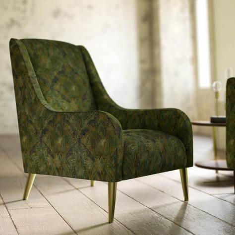 Warwick Heritage Fabrics Rousham Fabric - Chartreuse - ROUSHAMCHARTREUSE - Image 3