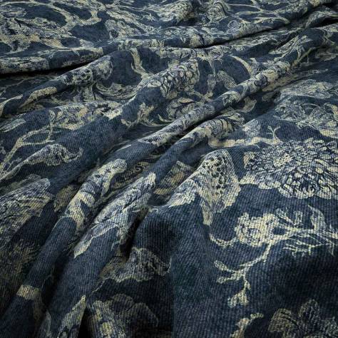 Warwick Heritage Fabrics Woburn Fabric - Indigo - WOBURNINDIGO - Image 1