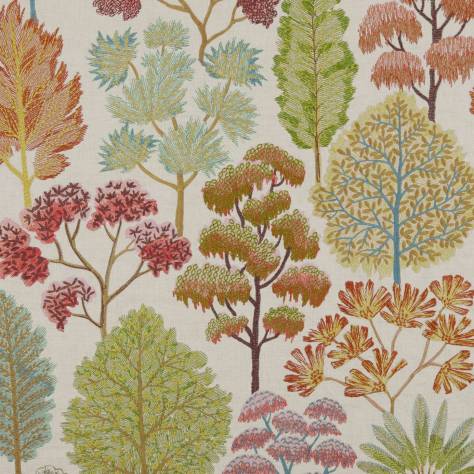 Warwick Signature Embroideries Woodland Fabric - Autumn - WOODLAND-AUTUMN