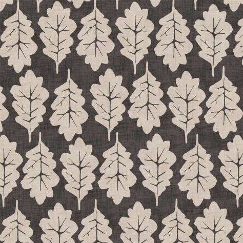 iLiv Imprint Fabrics Oak Leaf Fabric - Ebony - OAKLEAFEBONY - Image 1