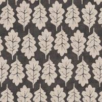 Oak Leaf Fabric - Ebony