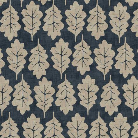 iLiv Imprint Fabrics Oak Leaf Fabric - Midnight - OAKLEAFMIDNIGHT - Image 1