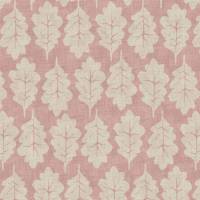 Oak Leaf Fabric - Rose