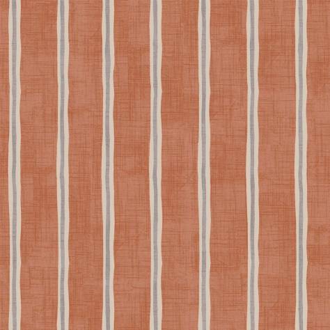 iLiv Imprint Fabrics Rowing Stripe Fabric - Paprika - ROWINGSTRIPEPAPRIKA